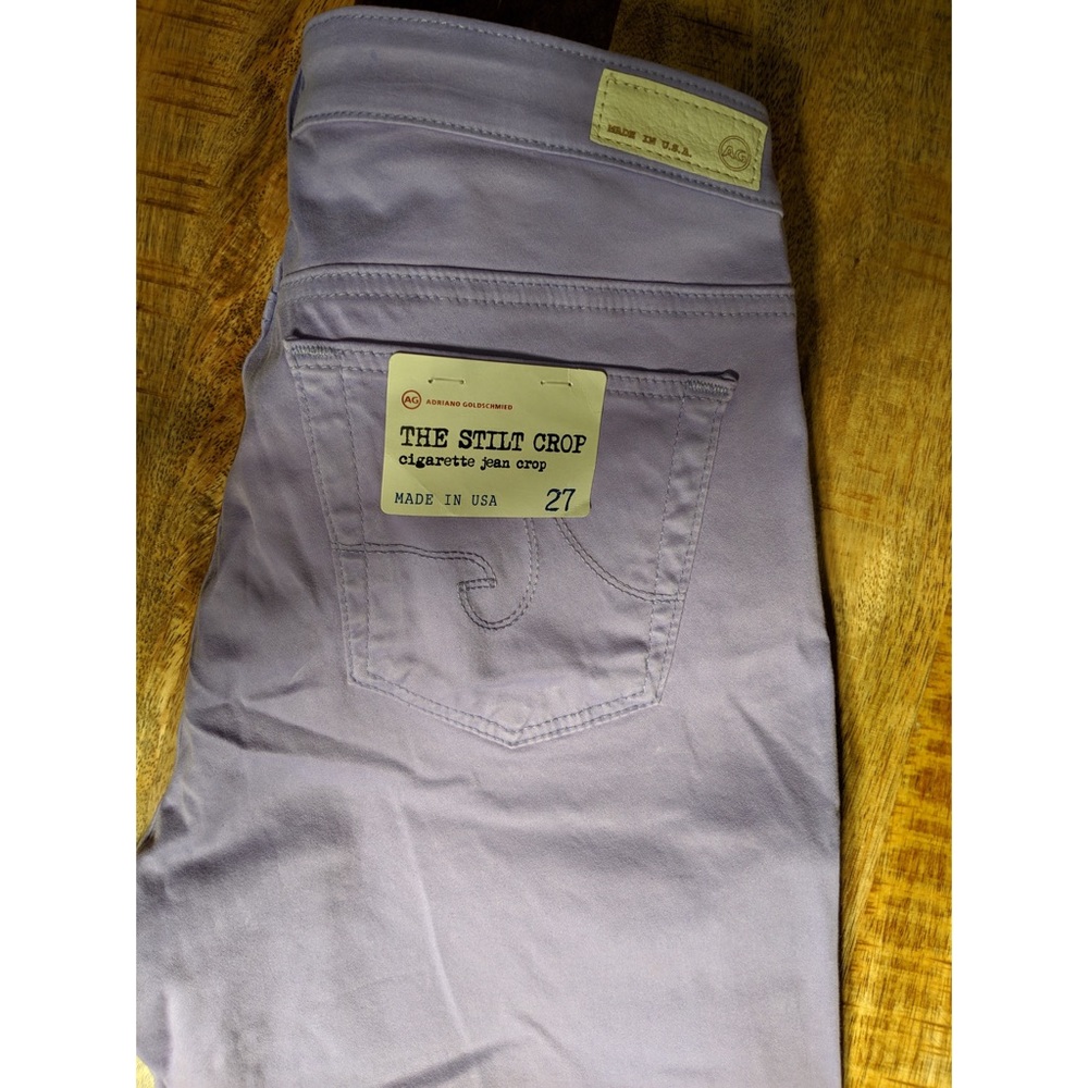 AG Adriano Goldschmied 'Stilt'Crop Cigarette Jeans